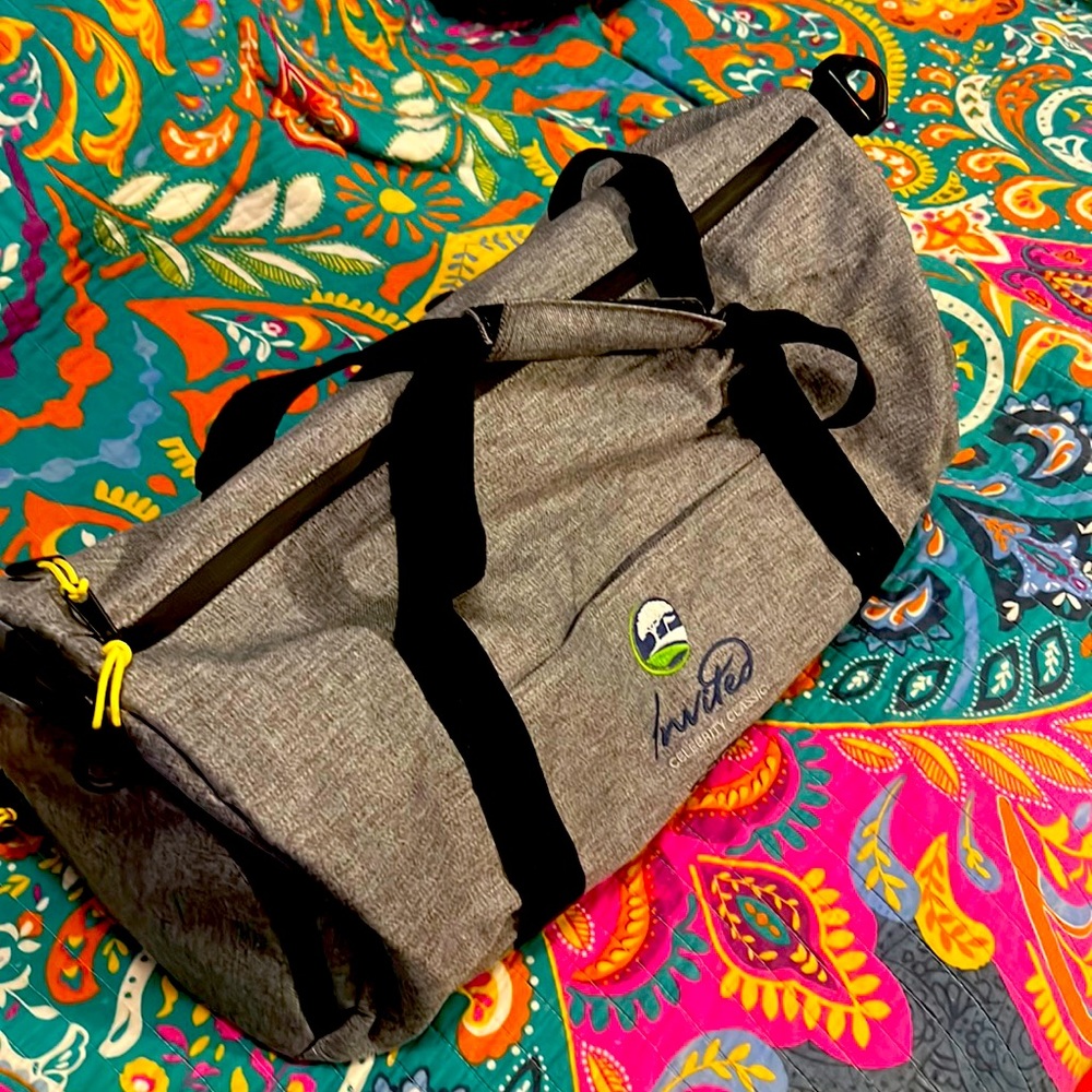 🔥GREY MULTI POCKET TRAVEL GOLF DUFFEL BAG SPECIAL EDITION W/DUST BAG